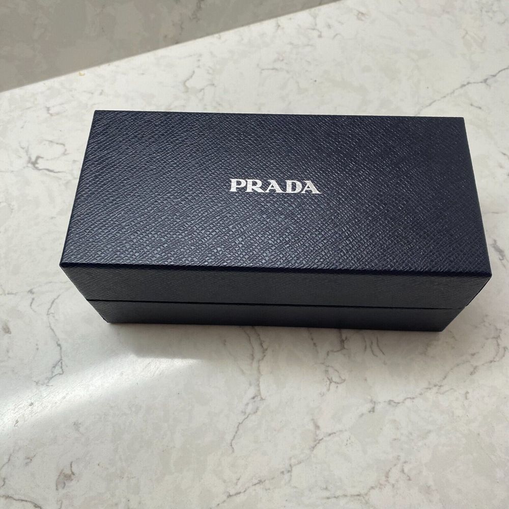 PRADA Black Cardboard Sunglasses Empty Box and Manual - L 7.5"x W 3.5"x H 3.2"